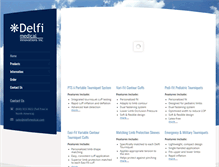 Tablet Screenshot of delfimedical.com